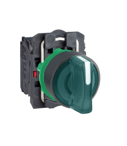 Harmony XB5 Przełącznik 3 pozycyjny zielony LED 230/240V, XB5AK133M5 Schneider Electric