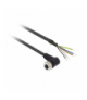 Konektory okablowane kątowe, żeńskie, M12, 5 pinów, kabel 10m, XZCP1264L10 Schneider Electric