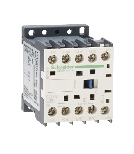 Miniaturowy stycznik pomocniczy TeSys K 2NO 2NC cewka 24VDC zaciski skrzynkowe, CA3KN22BD Schneider Electric