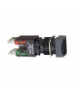 Harmony XB6 Kompletny przycisk, Czarny, Płaski, 1 NO + 1 NC, Kwadratowy, Faston, 16 mm, Plastikowy, XB6CA25B Schneider Electric