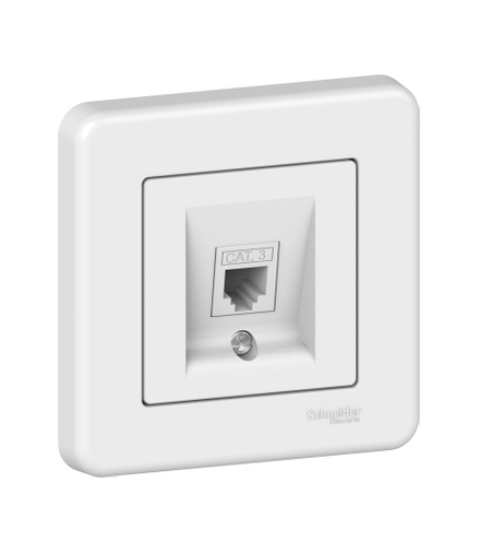 Leona Gniazdo telefoniczne, biały Schneider LNA4100121