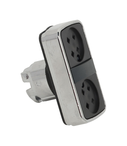 Harmony XB4 Napęd przycisku dwuklawiszowego płaski/płaski bez podświetlenia metalowy, ZB4BA79 Schneider Electric