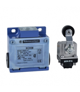 OsiSense XC Łącznik krańcowy z rolką termoplastyczną, 1NC+1NO, dławik Pg 11, XCKM515 Schneider Electric