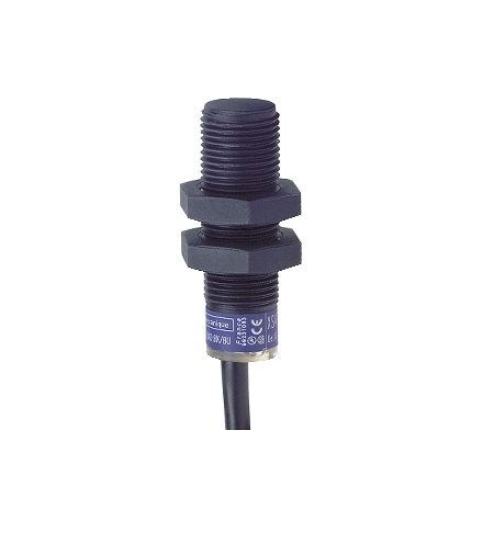 OsiSense XS Czujnik indukcyjny M12 z wyjściem PNP i NPN 1NO/1NC, 12/24V DC, kabel 5m, XS4P12KP340L1 Schneider Electric