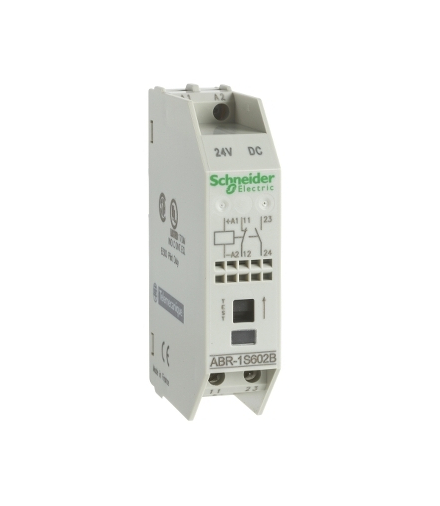 Moduł interfejsu wyjściowego 17,5mm, 1NO, 24 V DC, zaciski śrubowe, ABR1S102B Schneider Electric