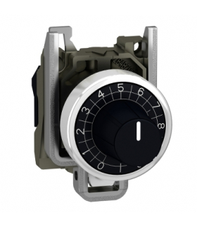 Harmony XB4 Napęd i podstawa do potencjometru czarna metalowa, ZB4BD922 Schneider Electric