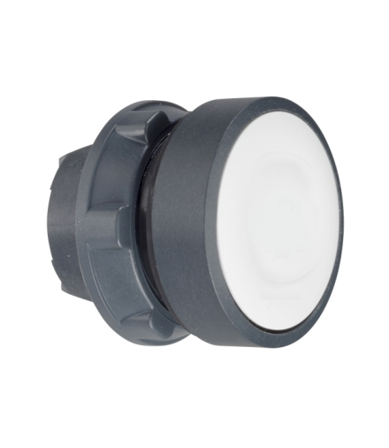 Harmony XB5 Główka przycisku płaskiego z samoczynnym powrotem, LED BA9a, biała plastikowa, ZB5AW31 Schneider Electric