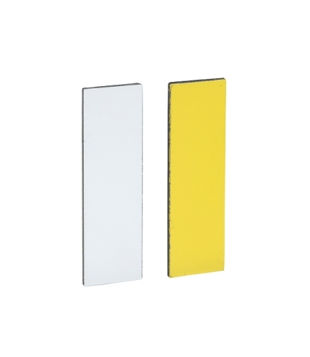 Harmony XB4 Etykieta o wymiarach 8X27mm do ramki 30X40mm BIAŁA/ŻÓŁTA, ZBY0102 Schneider Electric