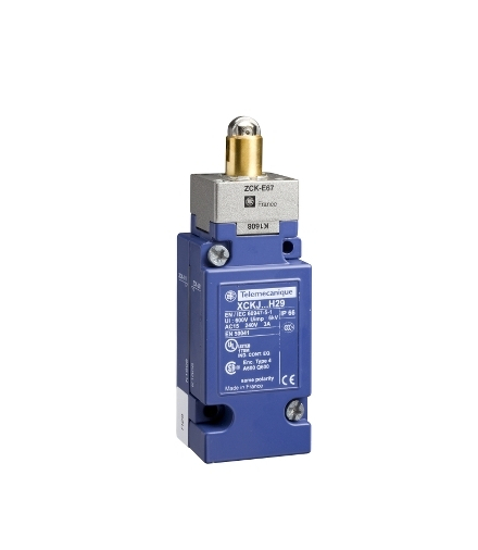 OsiSense XC Łącznik krańcowy z rolką stalową 1 styk C/O konektor M20, XCKJ1167H29 Schneider Electric