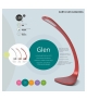 Ekskluzywna lampka biurkowa LED 8W Glen srebrna