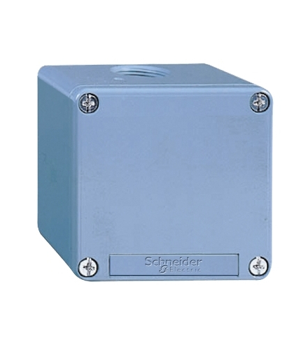 Harmony XAPS Pusta kaseta sterująca bez otworów niebieska 80x80mm cynkowana, XAPM14 Schneider Electric