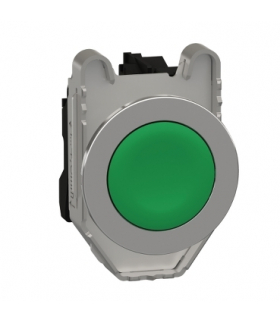 Harmony XB4 Przycisk zlicowany metal zielony Ø30 samoczynny powrót nieoznaczony 1 NO, XB4FA31 Schneider Electric