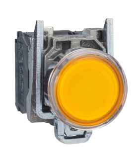 Harmony XB4 Przycisk płaski pomarańczowy LED 230/240V, XB4BW35M5 Schneider Electric