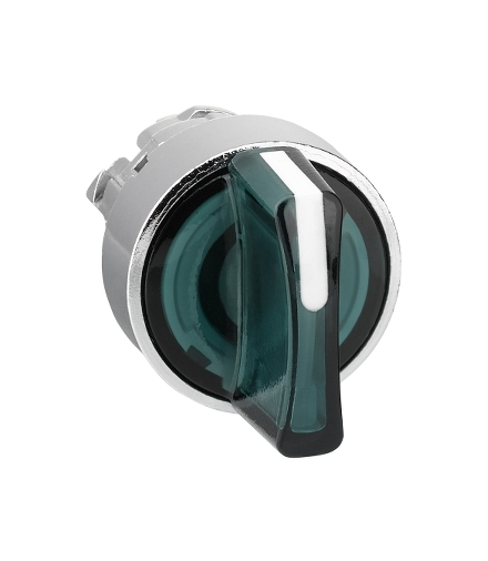 Harmony XB4 Główka przełącznika 3 pozycyjnego z samoczynnym powrotem LED zielona metalowa, ZB4BK1733 Schneider Electric