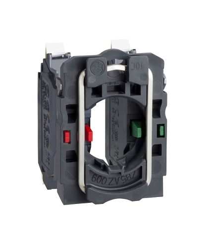 Harmony XB5 Korpus mocujący ze stykiem, Plastikowy, 1 NC + 1 NO, Zaciski sprężynowe, ZB5AZ1055 Schneider Electric