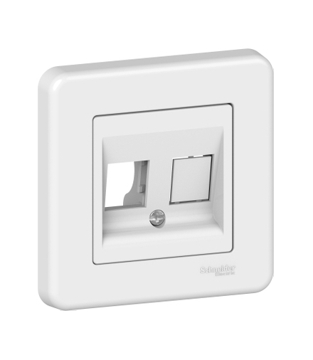 Leona Płytka centralna 2 x RJ45, biały Schneider LNA4401121