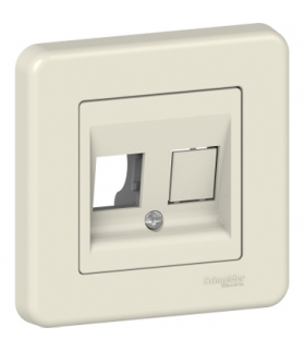 Leona Płytka centralna 2 x RJ45, kremowy Schneider LNA4401123