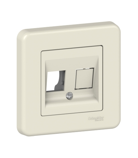 Leona Płytka centralna 2 x RJ45, kremowy Schneider LNA4401123