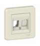Leona Płytka centralna 2 x RJ45, kremowy Schneider LNA4401123