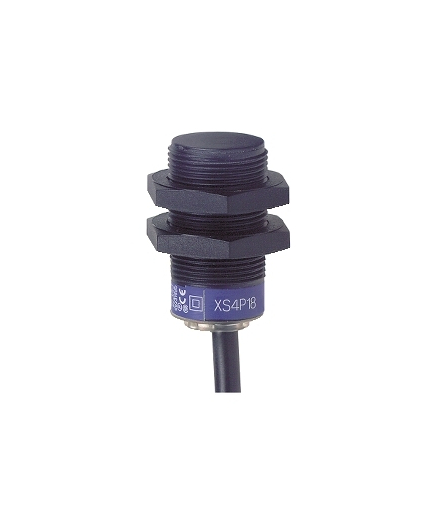OsiSense XS Czujnik indukcyjny M18 z wyjściem PNP 1NO, 12/24V DC, kabel 2m, XS4P18PA340 Schneider Electric