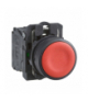 Harmony XB5 Czerwony wystający przycisk kompletny Ø22 samopowrotny 1NO nieoznakowany, XB5AA41N Schneider Electric