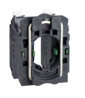 Harmony XB5 Korpus mocujący ze stykiem, Plastikowy, 2 NO, Zaciski sprężynowe, ZB5AZ1035 Schneider Electric