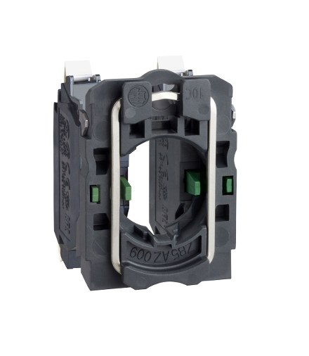 Harmony XB5 Korpus mocujący ze stykiem, Plastikowy, 2 NO, Zaciski sprężynowe, ZB5AZ1035 Schneider Electric