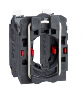 Harmony XB5 Korpus mocujący ze stykiem, Plastikowy, 2 NC, Zaciski sprężynowe, ZB5AZ1045 Schneider Electric