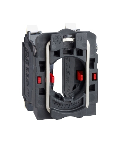 Harmony XB5 Korpus mocujący ze stykiem, Plastikowy, 2 NC, Zaciski sprężynowe, ZB5AZ1045 Schneider Electric