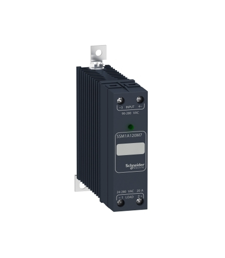 Harmony Relay Przekaźnik półprzewodnikowy, montaż na szynie DIN, wejście 90/280VAC, wyjście 24/280VAC, 20A, SSM1A120M7 Schneider