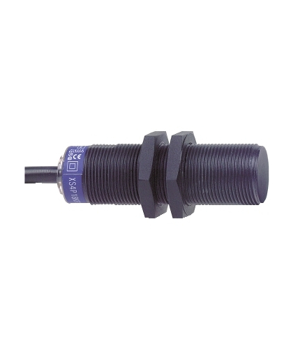 OsiSense XS Czujnik indukcyjny XS4 M18 L60mm PPS Sn8mm 24..240VAC/DC kabel 10m, XS4P18MA230L2 Schneider Electric