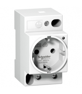 Gniazdo modułowe na szynę DIN 16A Acti9 iPC-DE-I z lampką, A9A15035 Schneider Electric
