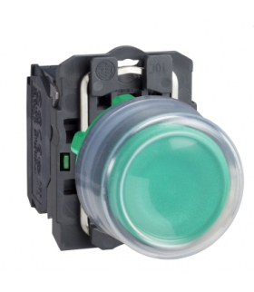 Harmony XB5 Przycisk okapturzony, zielony, plastikowy, XB5AP31 Schneider Electric
