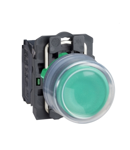 Harmony XB5 Przycisk okapturzony, zielony, plastikowy, XB5AP31 Schneider Electric