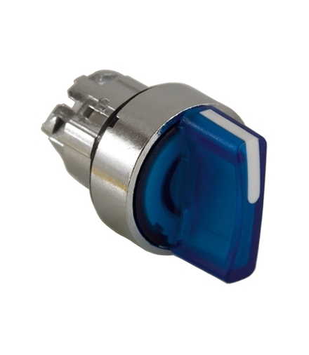 Harmony XB4 Główka przełącznika 3 pozycyjnego LED niebieska metalowa, ZB4BK1363 Schneider Electric