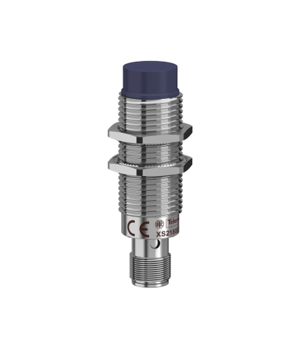 OsiSense XS Czujnik indukcyjny M18 z wyjściem PNP 1NO, 12/24V DC, konektor M12, XS218BLPAM12 Schneider Electric