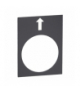 Harmony XAC Etykieta wymiary 30X40mm, czarna, ZB2BY2910 Schneider Electric