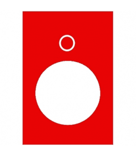 Harmony XAC Etykieta wymiary 30X40mm, czerwona, ZB2BY2931 Schneider Electric