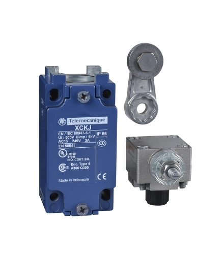 OsiSense XC Łącznik krańcowy dźwignia z rolką termoplatyczną 1NC+1NO dławik Pg13, XCKJ10511H29 Schneider Electric