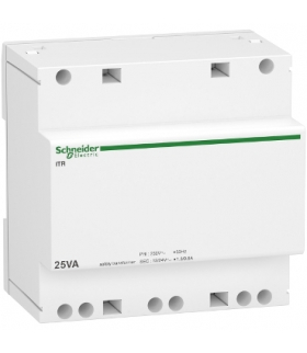 Transformator bezpieczeństwa Acti9 iTR-S-25/12-24 25 VA 12-24 VAC, A9A15219 Schneider Electric