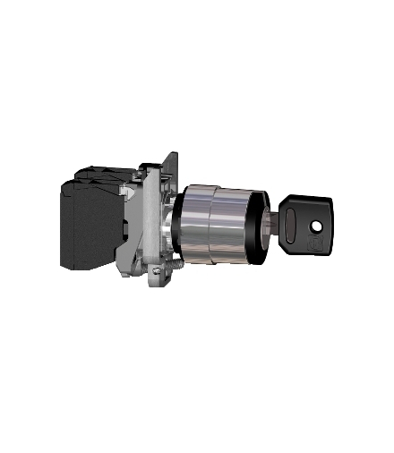 Harmony XB4 Przycisk czarny przełącznik z kluczem Ø 22 2 pozycyjny 90° stabilny 1 NO ATEX, XB4BG41EX Schneider Electric