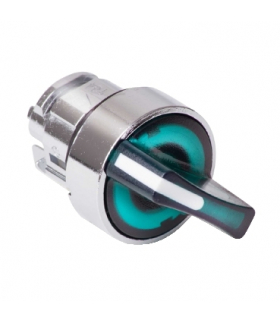 Harmony XB4 Główka przełącznika 2 pozycyjnego z samoczynnym powrotem LED zielona metalowa, ZB4BK1433 Schneider Electric