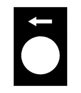 Harmony XAC Etykieta wymiary 30X40mm, czarna, ZB2BY2904 Schneider Electric