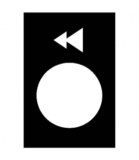 Harmony XAC Etykieta wymiary 30X40mm, czarna, ZB2BY2906 Schneider Electric