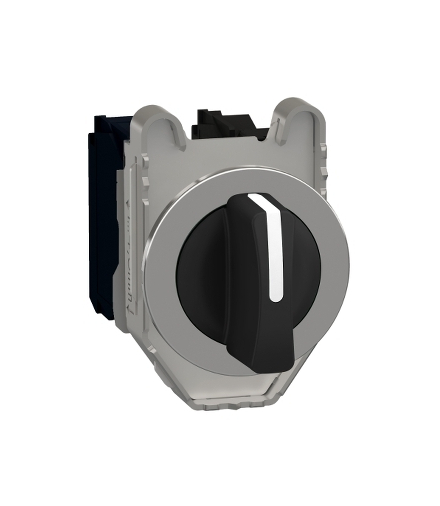 Harmony XB4 Przełącznik zlicowany metal czarny Ø30 3 pozycyjny samoczynny powrót do środka 2 NO, XB4FD53 Schneider Electric