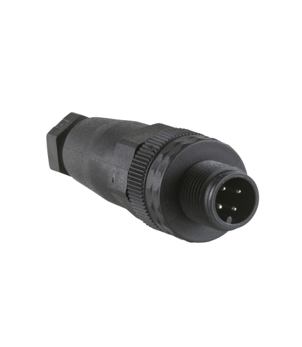 Konektory okablowane proste, żeńskie, M12, 4 piny, dławik Pg 7, XZCC12MDP40B Schneider Electric