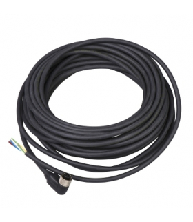 Konektor żeński kątowy M12 90° 8 pinów długość przewodu 15m, XZCP53P11L15 Schneider Electric