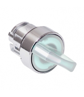 Harmony XB4 Główka przełącznika 2 pozycyjnego z samoczynnym powrotem LED biała metalowa, ZB4BK1413 Schneider Electric