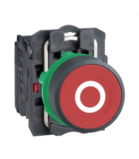 Harmony XB5 Przycisk płaski czerwony, plastikowy, XB5AA4322 Schneider Electric