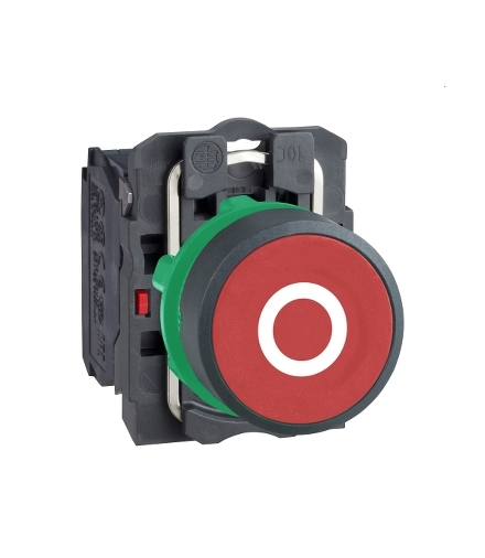 Harmony XB5 Przycisk płaski czerwony, plastikowy, XB5AA4322 Schneider Electric